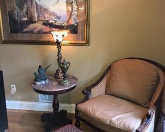      SHERRILL(DECORATOR ONLY BRAND) CHAIR 
***STONE TOP PEDESTAL TABLE NOT FOR SALE***