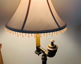 Brass accented Floor lamp 
