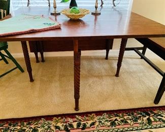 Drop leaf/gate legged, solid wood Walnut Dining Table/Accent Table