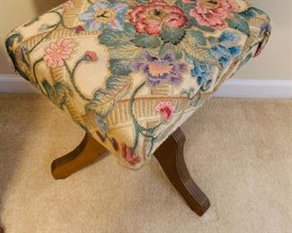 Upholstered accent stool