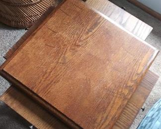 4 extension wooden side table