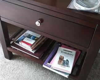 Bassett side table with drawer