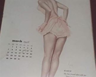 1948 pin-up calendar page
