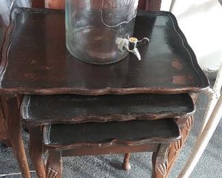 Antique nesting tables