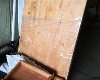 Wooden kitchen table