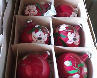 Hand painted Italian ornaments