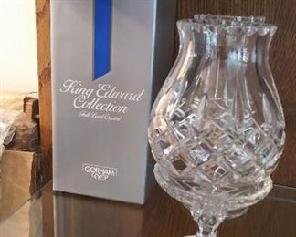 Gorham King Edward collection hurricane lamps