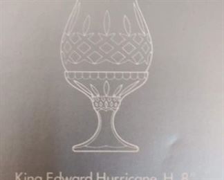 Gorham King Edward collection hurricane lamps