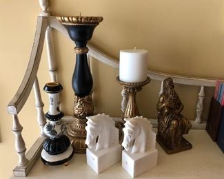 Candleholders, Bookends