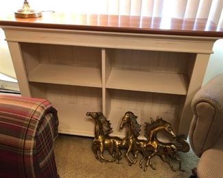 Book Shelf, Brass Horses