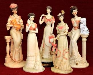 Victorian ladies figurines