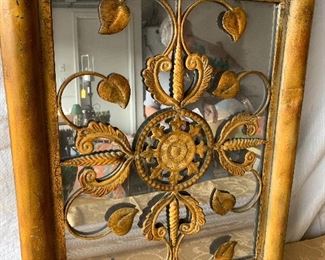 Gold trimmed mirror