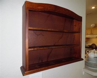 Wood display shelf