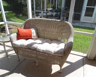 Wicker Love Seat