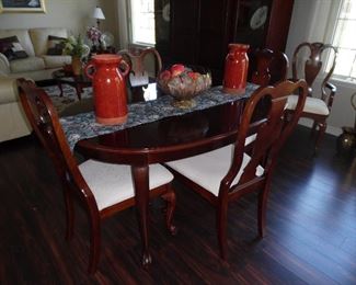 5 side chairs, 1 Captain's chair