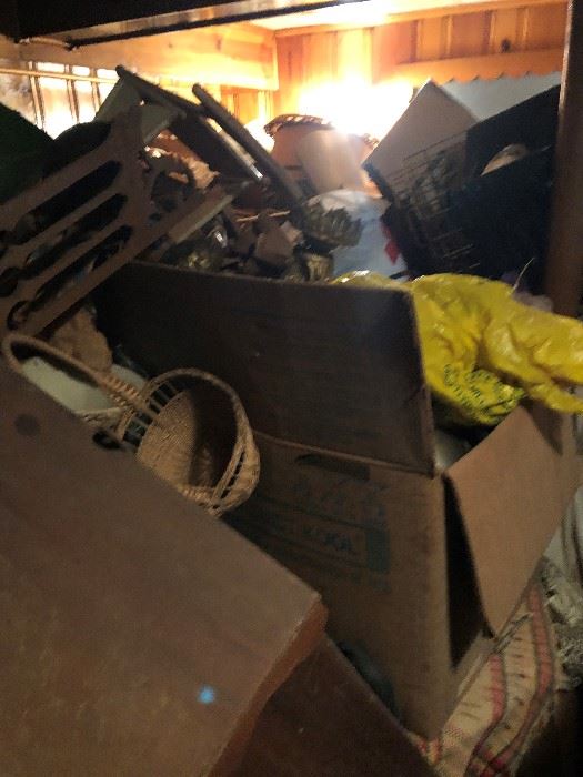 WE HIRED DAY WORKERS TO BRING UP "STUFF" SO WE CAN SORT IT ALL OUT