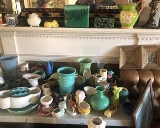 lots of pottery