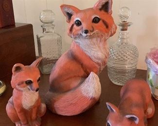 Fox figurines