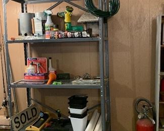Garage metal shelves 