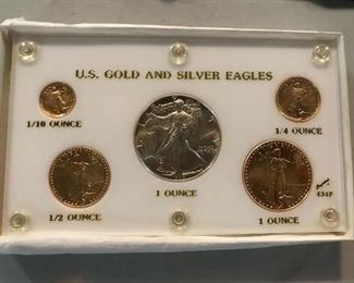 Gold coin set
