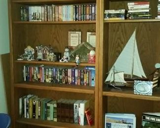 More Sy-fi book sets, Christmas village parts, Nativity, Candles, etc.