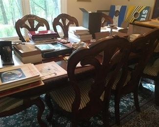 Bernhardt dining table and chairs