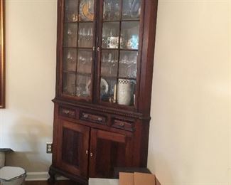 Antique corner cupboard