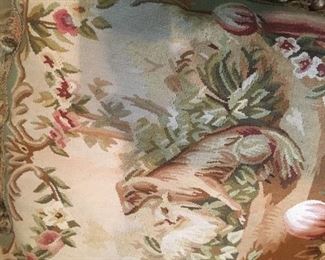 Aubusson needpoint
Pillow w Dog motif