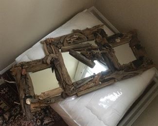 Drift wood crafted mirror