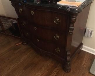 Bernhardt small dresser w marble top