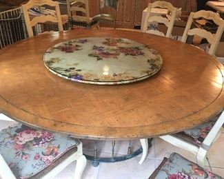 Kitchen Table, Large Country Style, with unique Base