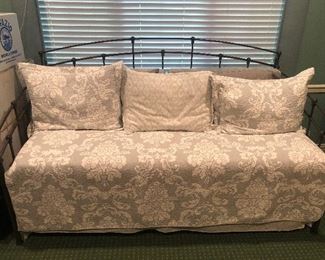 Beautiful Day Bed with Wrought Iron Frame