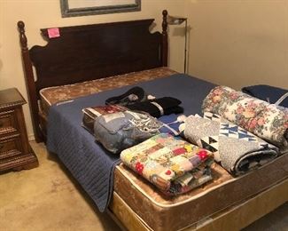 Queen size mattress/frame and headboard