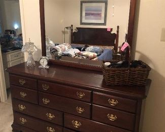 Mahogany dresser with mirror