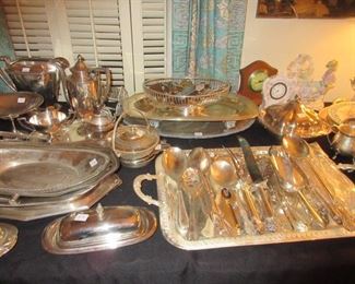 lots of silver plate .. just in time for the hoildays
