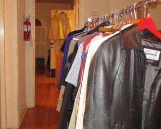 rows of designer clothes and everyday 