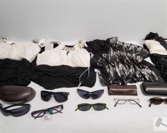 Four Women's Dresses, Seven Pairs of glasses w/ Three cases
Four Women's Dresses, Seven Pairs of glasses w/ Three cases