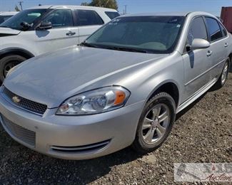 204: 2013 Chevrolet Impala, Light Gray CRANK NO START
Cold AC, power windows and mirrors, cruise controlYear: 2013
Make: Chevrolet
Model: Impala
Vehicle Type: Passenger Car
Mileage: 105167
Plate: {ENTER PLATE NUMBER HERE}
Body Type: 4 Door Sedan
Trim Level: 1FL
Drive Line: FWD
Engine Type: V6, 3.6L; FFV; DOHC
Fuel Type: Gasoline/E85
Horsepower:
Transmission:
VIN #: 2G1WF5E3XD1256898

Selling on Non- Op. DMV fees $36 and $70 doc fees 