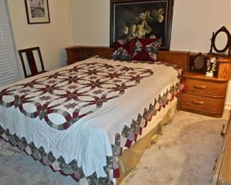 Full Bed With Wrap Around Headboard