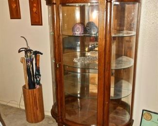 Rounded Glass Display Cabinet