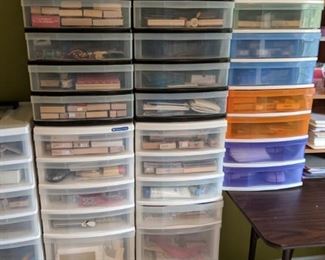 Crafts, paper, storage containers