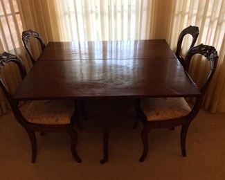 Mahogany Drop Leaf Table.