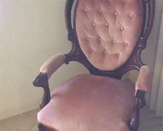 Antique Upholstered Chair. 