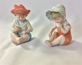 Porcelain Children, 4" H.