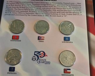 The 50 State Quarters & Euro Coin Collection. 