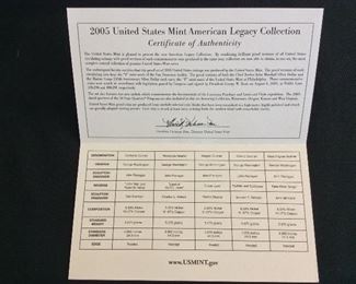 2005 United States Mint American Legacy Collection. 