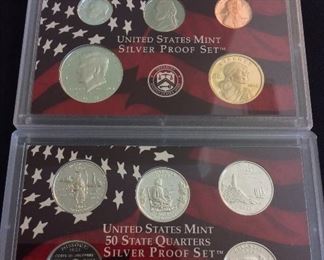 2003 S United States Mint Silver Proof 10-Piece Set.
