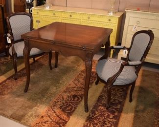 Game table or dining table when opened