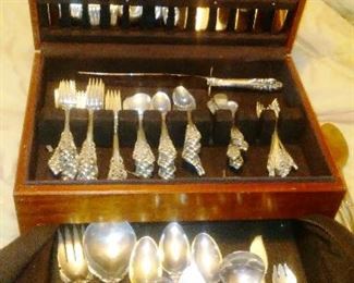Wallace Grand Baroque Sterling Set for 12 Dinner Size A