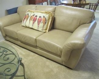 VERY NICE LEATHER TAN SOFA